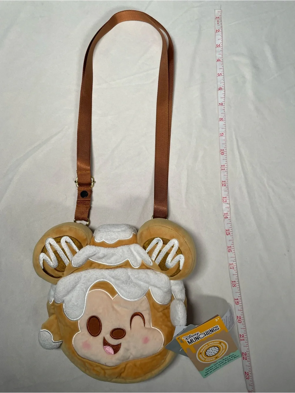 NWT Disney Munchlings Cinnamon Swirl Bun Mickey Mouse Bag Purse Crossbody Kawaii